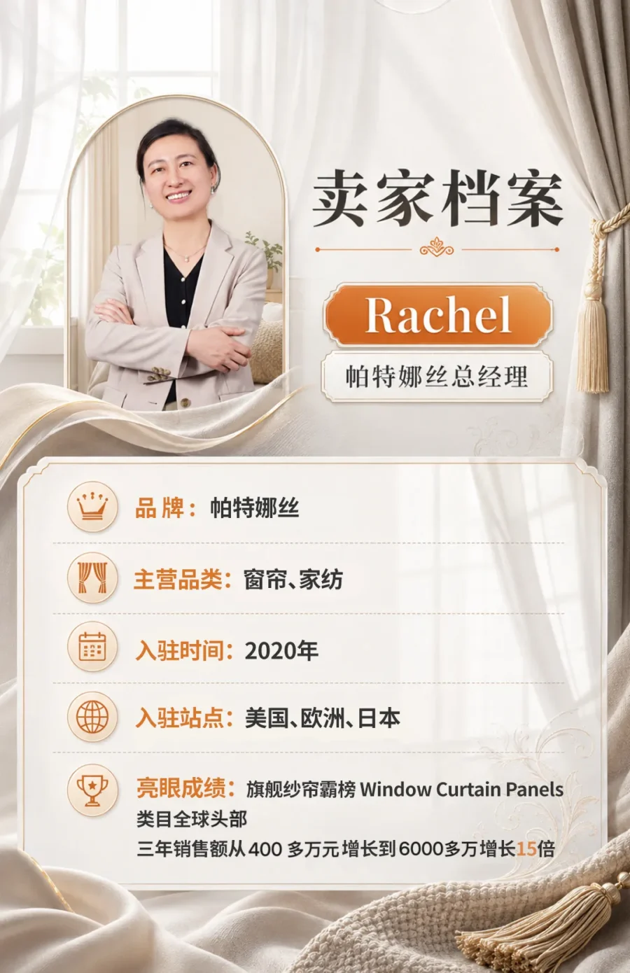 卖家故事｜0 经验工厂 3 年狂揽 6000 万：6 人团队脱产 3 个月，揭秘窗帘类目头部打法-新闻简介插图