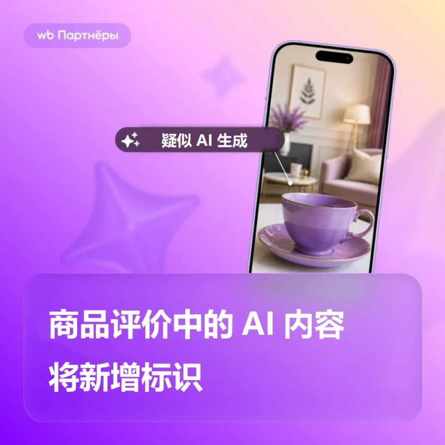 服务动态｜Wildberries 测试 AI 评论标识，透明化助力信任构建-文章封面图