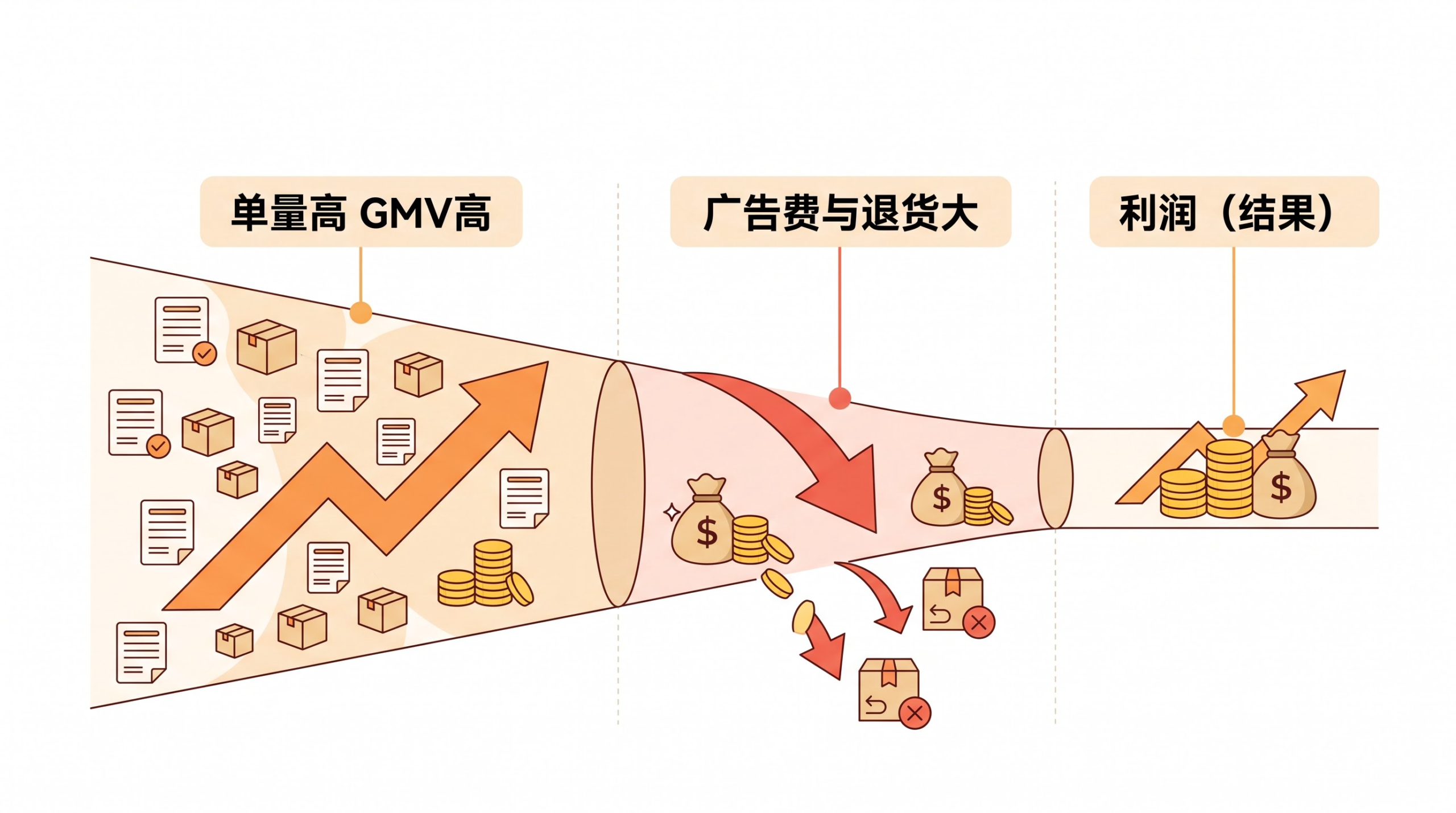 电商的核心是利润还是单量? 文章内容信息图 1