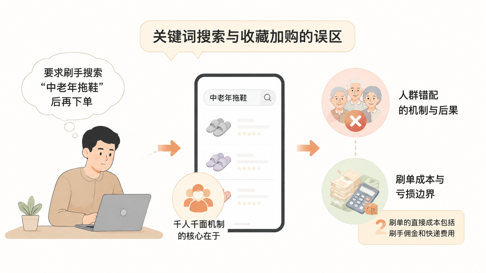 电商平台千人千面机制下,刷单为何会导致流量触底和亏损? 文章内容信息图 2