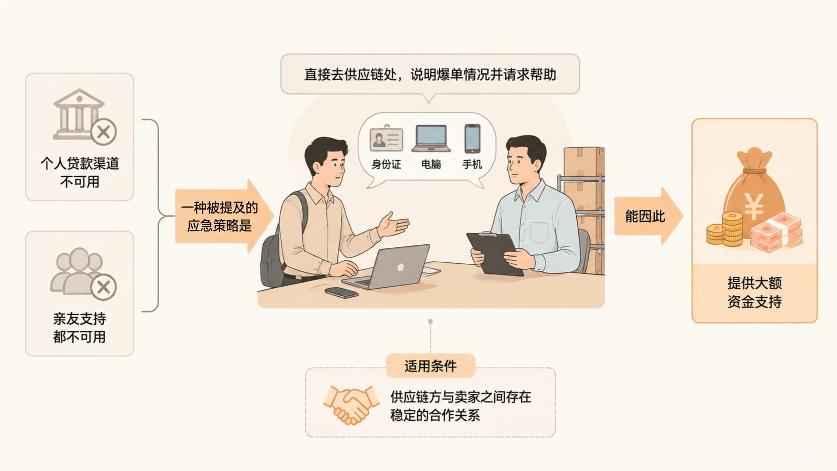 电商爆单后资金周转困难,直接去供应链仓库住下可行吗? 文章内容信息图 2
