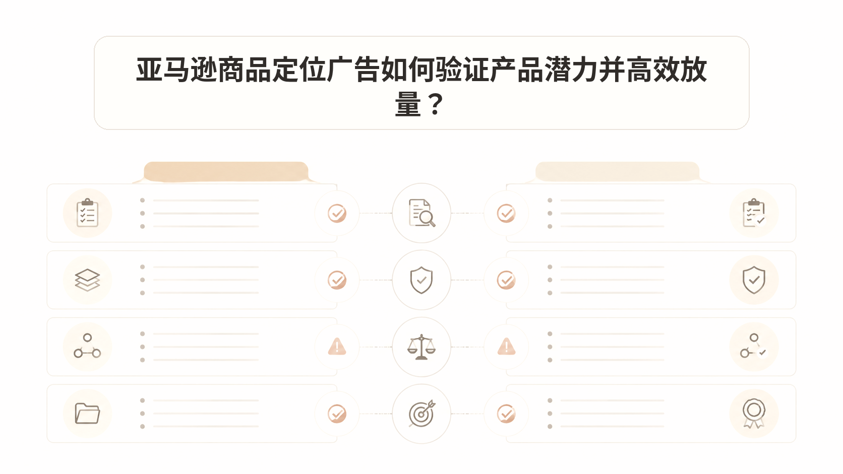 亚马逊商品定位广告如何验证产品潜力并高效放量? 文章主题框架图