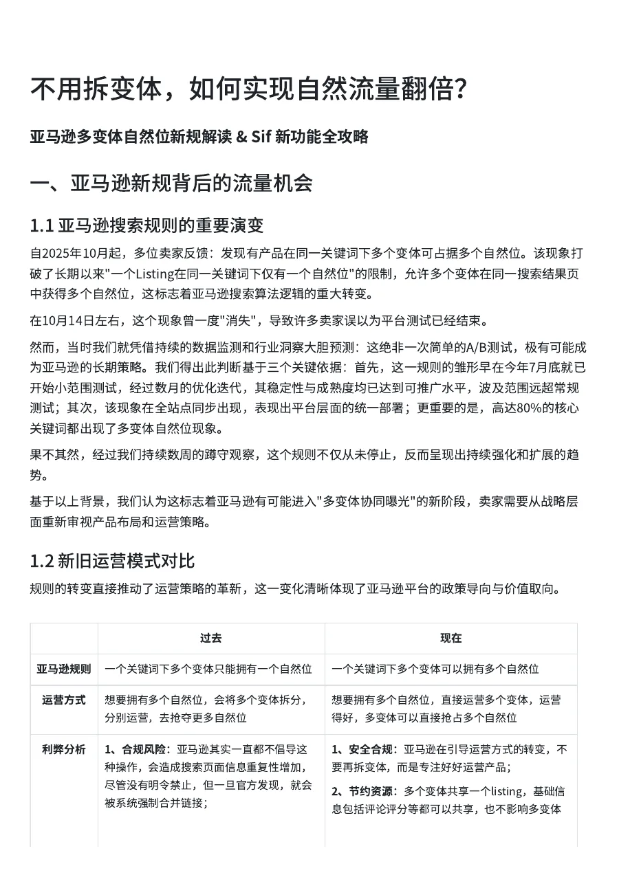 不用拆变体，如何实现自然流量翻倍-11页-文章简介图