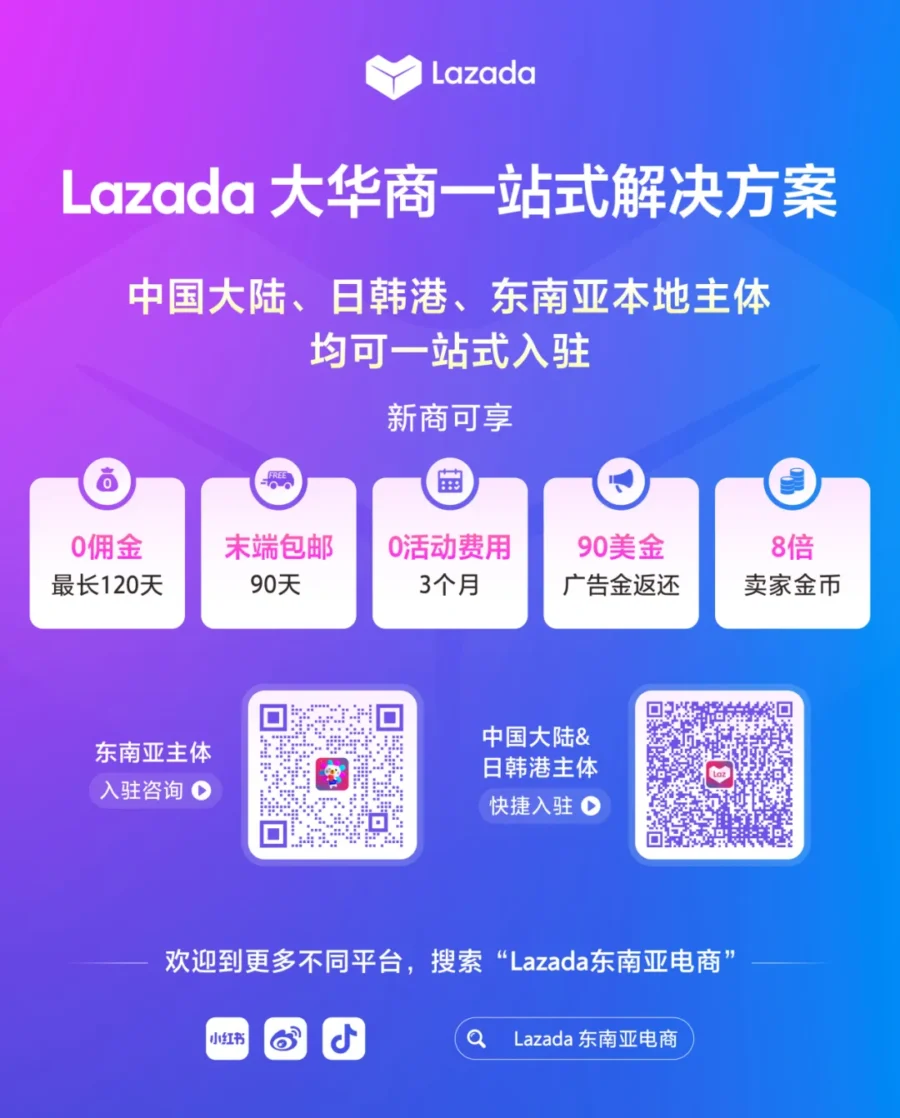 官方活动｜Lazada 发布新商专属福利：0 佣金入驻与广告金返还助力旺季-新闻简介插图