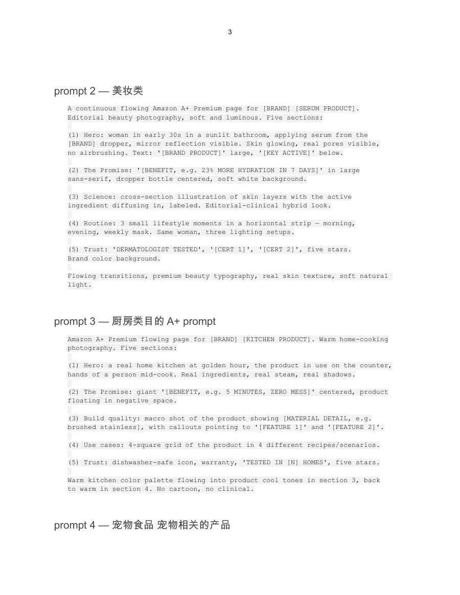 视觉升级-GPT 2 亚马逊A+ prompt-17页-文章简介图