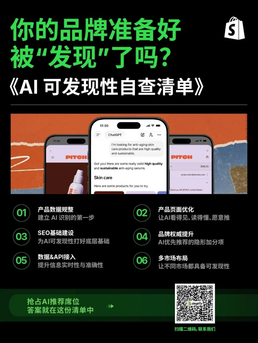 资料发布｜Shopify 推出 AI 可发现性自查清单助力品牌获客-文章封面图