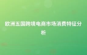 欧洲五国跨境电商市场消费特征分析-1页