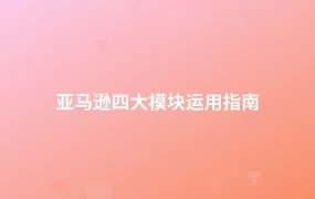 亚马逊四大模块运用指南-1页