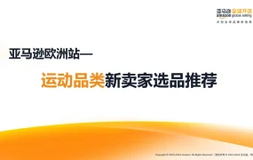 亚马逊欧洲站运动品类新卖家选品推荐指南-39页