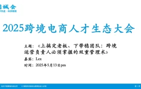 2025跨境电商运营负责人双重管理术-31页