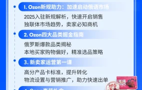 官方活动｜Ozon平台2025年入驻新规解析及俄罗斯市场掘金指南