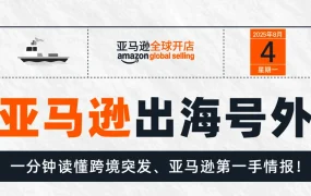 官方资讯｜亚马逊2025年8月信息大合集：物流/选品/政策全方位升级