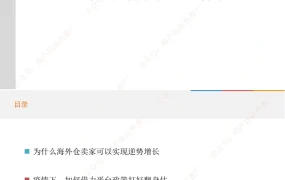 亚马逊卖家如何利用海外仓逆势增长指南-7页