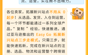 官方活动｜亚马逊新兴站点拓展支持计划