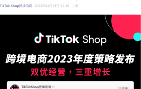 官方活动｜TikTok Shop跨境电商2023年度策略直播解读