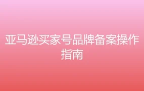 亚马逊买家号品牌备案操作指南-1页