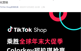 卖家故事｜Colorkey珂拉琪TikTok Shop东南亚本土化营销，双11GMV增长【490%】