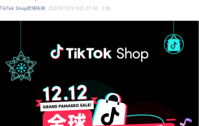 市场趋势｜TikTok Shop双12大促行业战报发布，各品类TOP商家榜单出炉