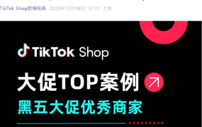 卖家故事｜TikTok Shop黑五大促六大行业爆单案例解析