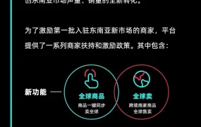 福利信息｜TikTok Shop东南亚四国新市场开放 入驻享免佣金+邮费补贴+商品同步功能