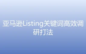 亚马逊Listing关键词高效调研打法-1页
