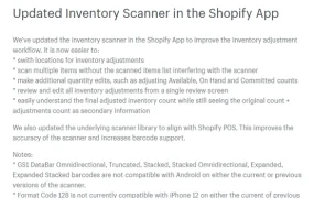 服务动态｜Shopify App库存扫描功能升级 支持多商品连续扫描与实时同步