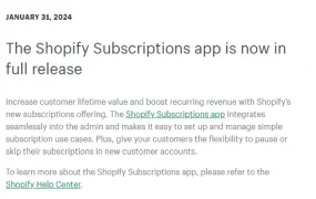 服务动态｜Shopify订阅应用全面发布 提升客户终身价值增加经常性收入