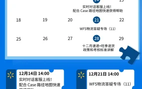 运营指导｜沃尔玛12月官方直播：旺季退货政策与考核标准详解+实时客服功能上线