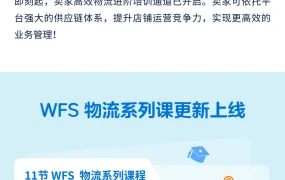 运营指导｜沃尔玛WFS高阶物流培训11节课程+教材上线 加拿大享免仓储费+5%折扣