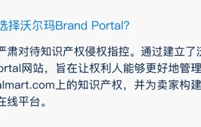 服务动态｜沃尔玛Brand Portal品牌保护工具上线 支持4类侵权投诉