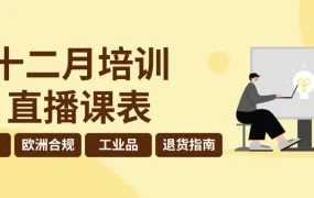 运营指导｜eBay 12月系列直播培训：欧洲合规+汽配选品+退货处理 多场次覆盖核心运营痛点