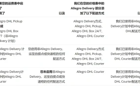 政策规则｜⚠️中危！Allegro平台8月政策更新 DHL配送方式调整 180天仓储撤回生效