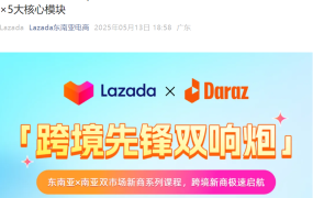 运营指导｜Lazada×Daraz新商系列课程 5大模块解析东南亚南亚爆单策略 2025年2-6月