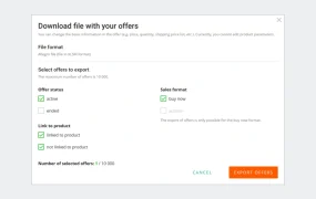 服务动态｜Allegro批量下载功能上线 一次性导出【10000个】offer信息