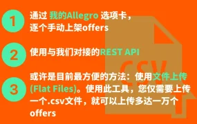 服务动态｜Allegro推出Flat Files功能 支持跨平台CSV文件直接上传 简化商品上架流程