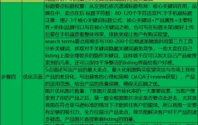 亚马逊新品推广超详细实操步骤指南-45行-1个子表