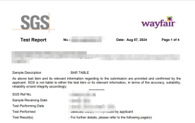 政策规则｜⚠️中危！Wayfair产品合规检测要求 CPSC认证实验室报告必须提供