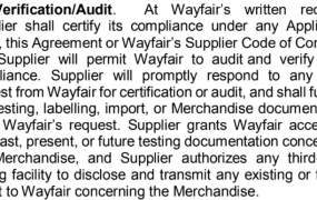 政策规则｜Wayfair入驻需提供CPSC认证质检报告 审核2-4工作日