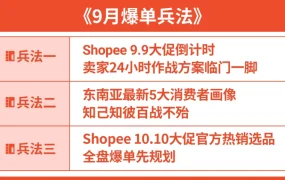 运营指导｜Shopee 9.9大促24小时作战细则+东南亚5大消费画像 附10.10选品