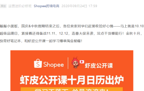 运营指导｜Shopee 10月免费运营精英班 4堂课备战大促旺季