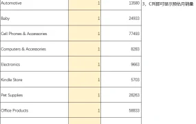 美国站亚马逊类目排名销量预估模型-90013行-2个子表