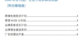 2020年亚马逊广告官方培训课程回顾-6页