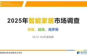 2025年印尼越南俄罗斯智能家居市场调研与选品策略报告-30页