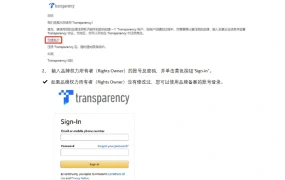 Transparency自助服务平台品牌登记操作指引-4页