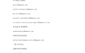 亚马逊申诉渠道与联系邮箱大全-4页