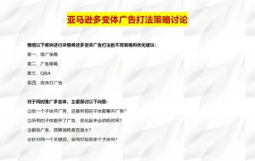 亚马逊多变体推广策略及广告策略-9页