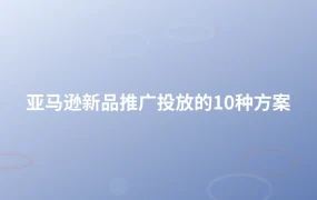 亚马逊新品推广投放的10种方案-1页