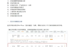 亚马逊爆款选品市场调研10维度分析指标-11页