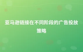 亚马逊链接在不同阶段的广告投放策略-1页