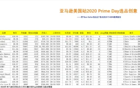 亚马逊2020-2021年Prime Day及德国站选品数据报告-46行-2个子表